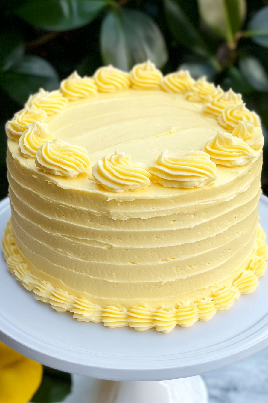 Easy Lemon Velvet Cake