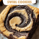 Easy Peanut Butter Brownie Swirl Cookies