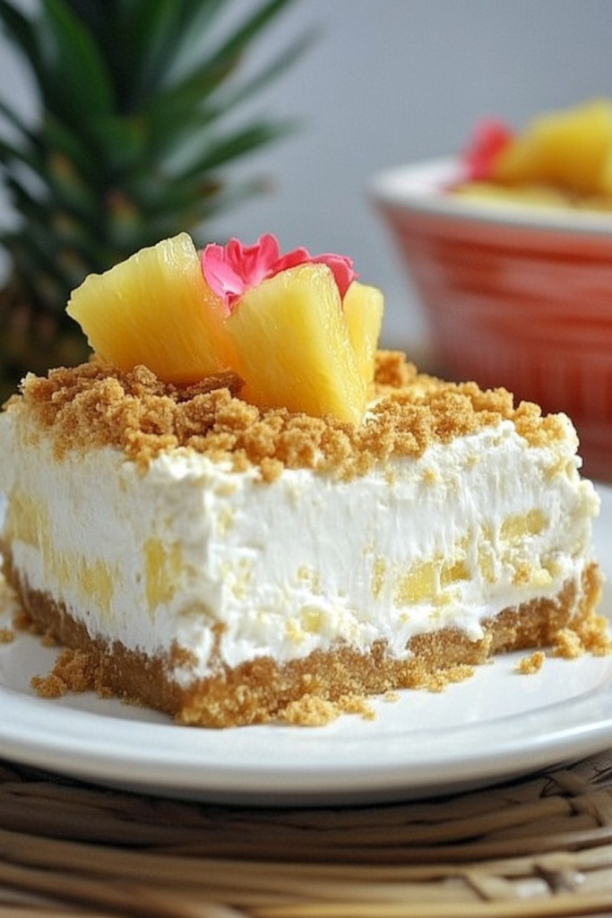 Easy Pineapple Cheesecake Dessert