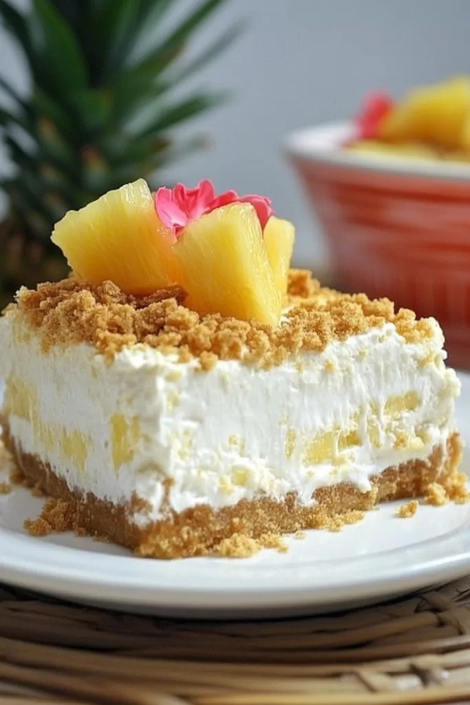 Easy Pineapple Cheesecake Dessert