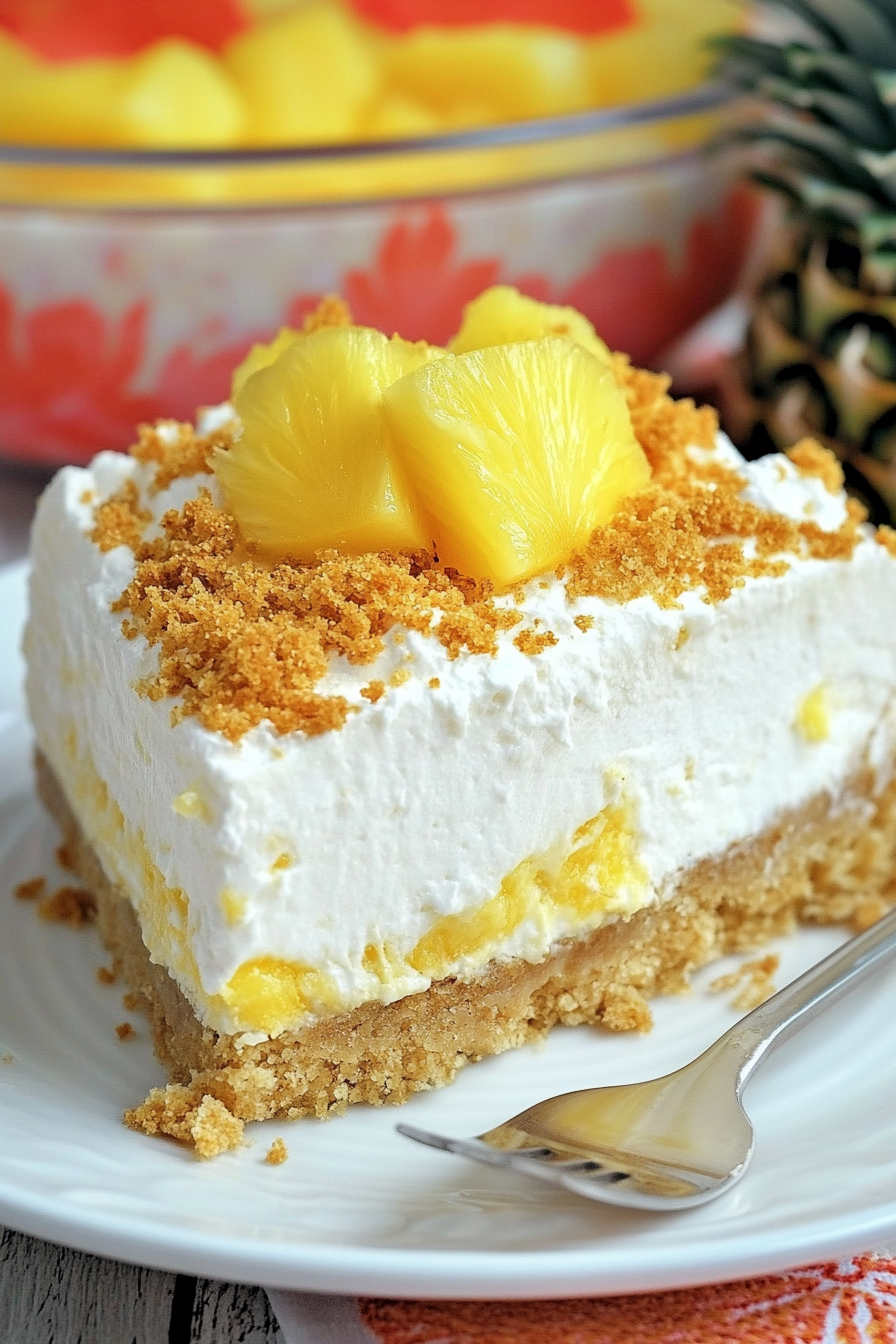 Easy Pineapple Cheesecake Dessert