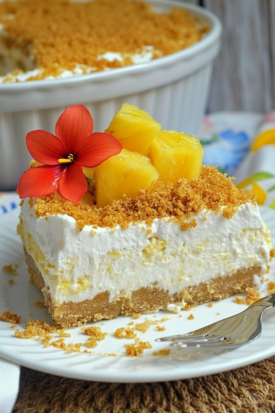 Easy Pineapple Cheesecake Dessert