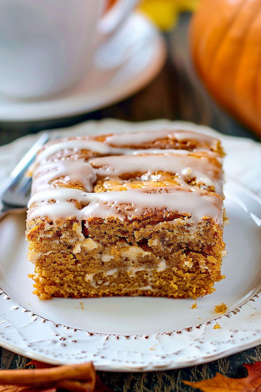 Easy Pumpkin Honey Bun Cake