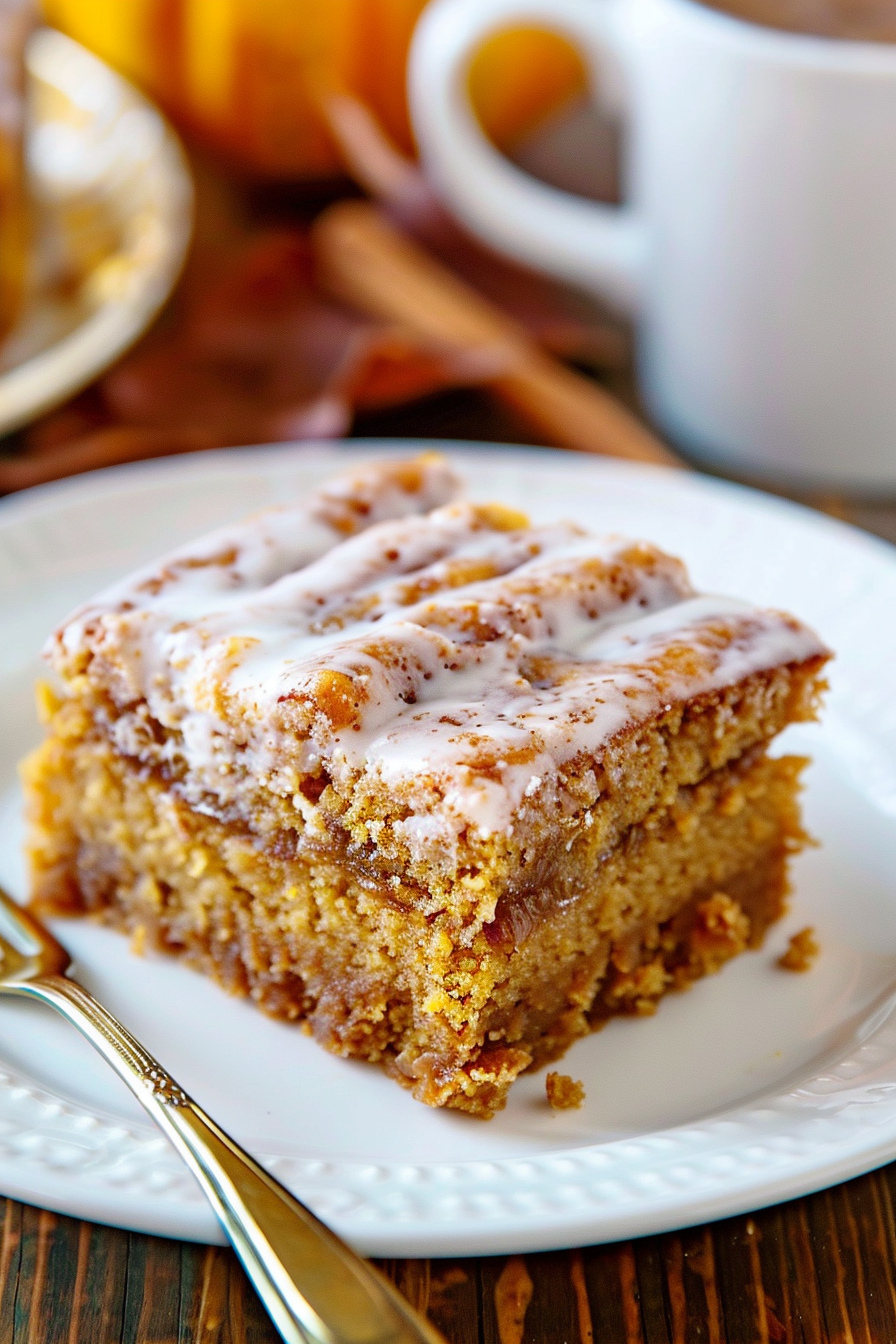 Easy Pumpkin Honey Bun Cake