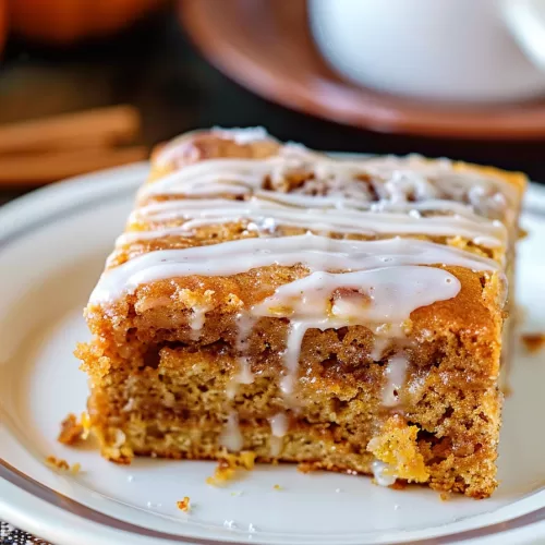 Easy Pumpkin Honey Bun Cake