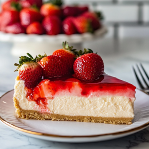 Easy Strawberry Cheesecake