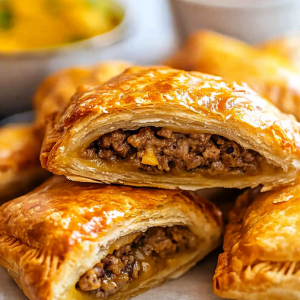 Flaky Cheeseburger Hand Pies