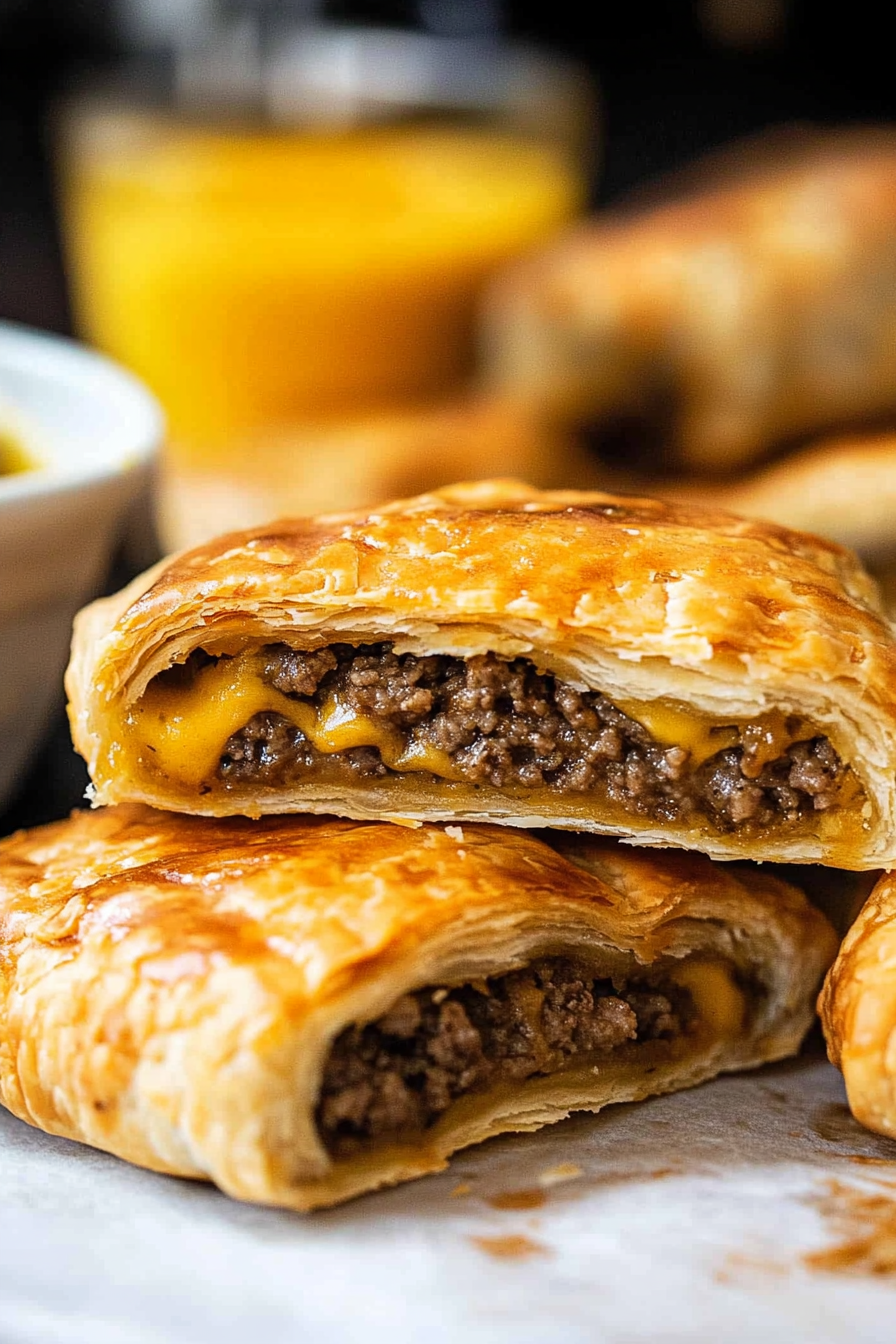 Flaky Cheeseburger Hand Pies