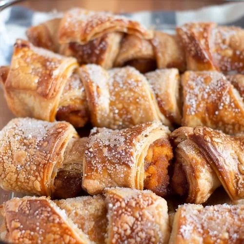 Flaky Pumpkin Crescent Roll Dumplings