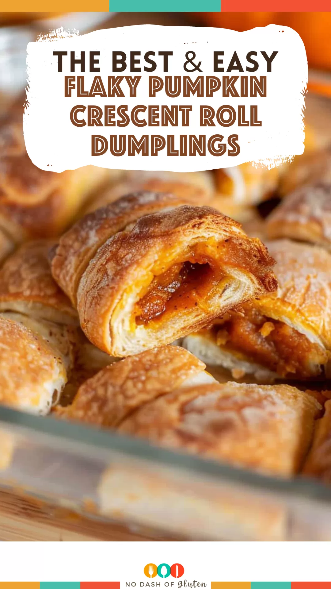 Flaky Pumpkin Crescent Roll Dumplings