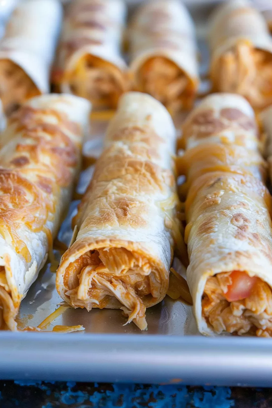 Flavorful Baked Chicken Flautas