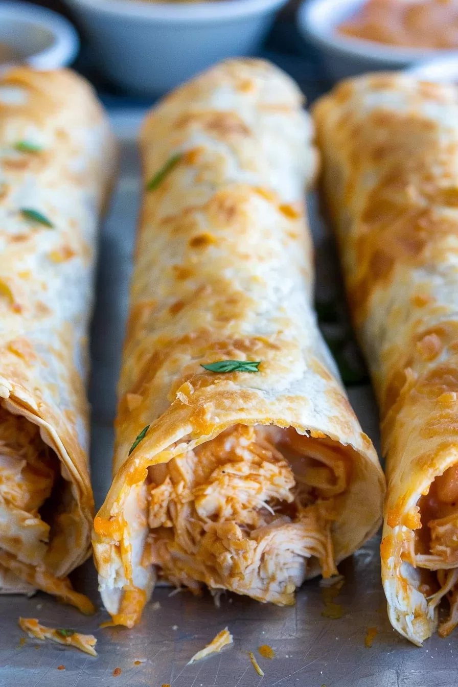 Flavorful Baked Chicken Flautas