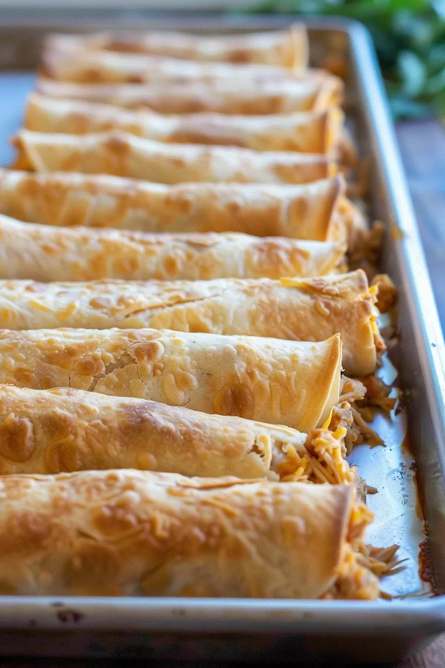 Flavorful Baked Chicken Flautas