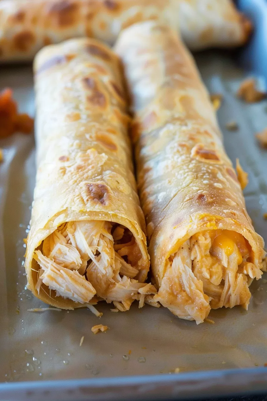 Flavorful Baked Chicken Flautas