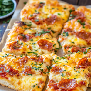 Fluffy Cheddar Bay Biscuit Pizza Crust