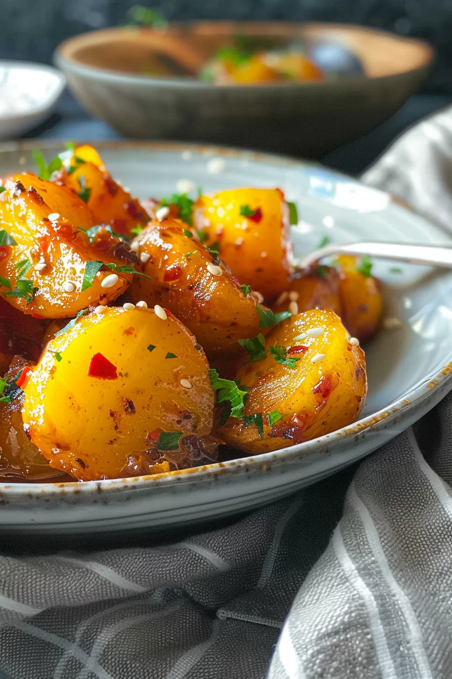 Glazed Honey Butter Potatoes