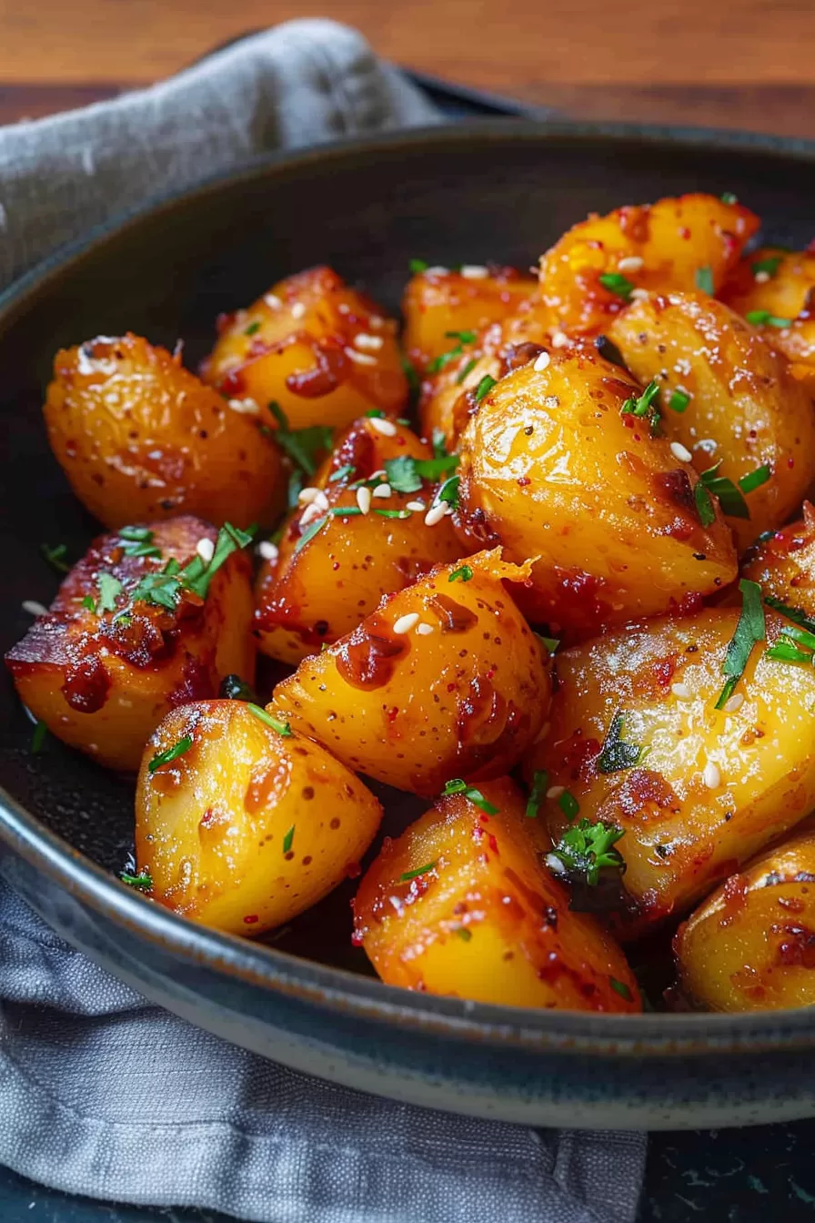 Glazed Honey Butter Potatoes