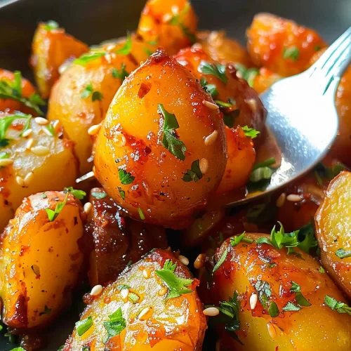 Glazed Honey Butter Potatoes