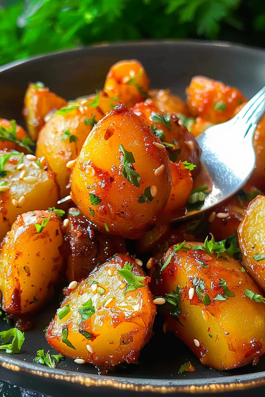 Glazed Honey Butter Potatoes