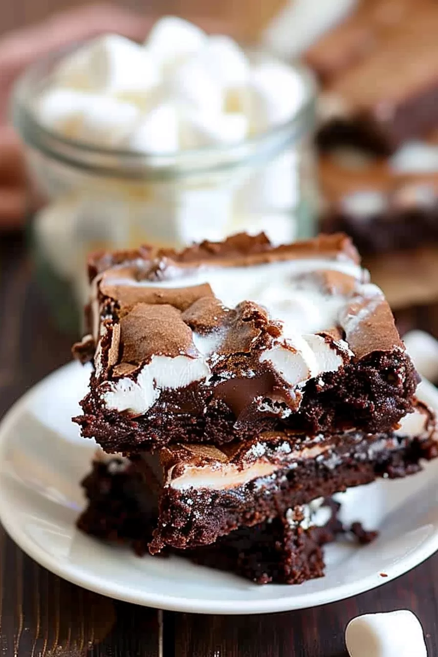 Gooey Fudgy Marshmallow Brownies