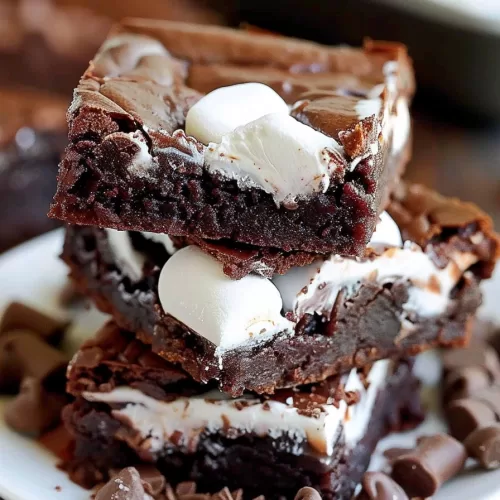 Gooey Fudgy Marshmallow Brownies