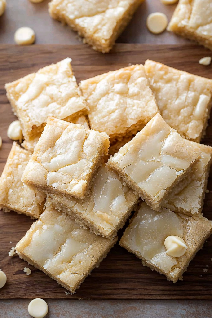 Gooey White Chocolate Brownies