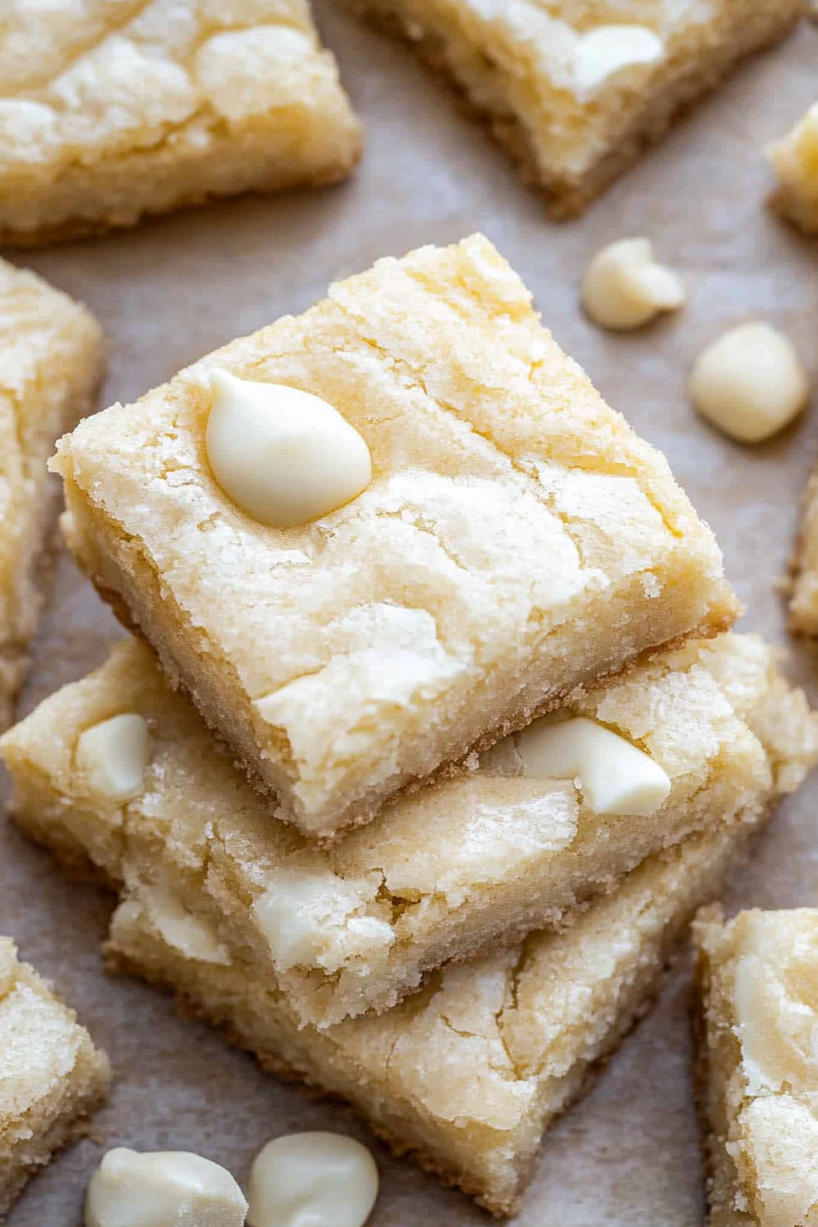 Gooey White Chocolate Brownies