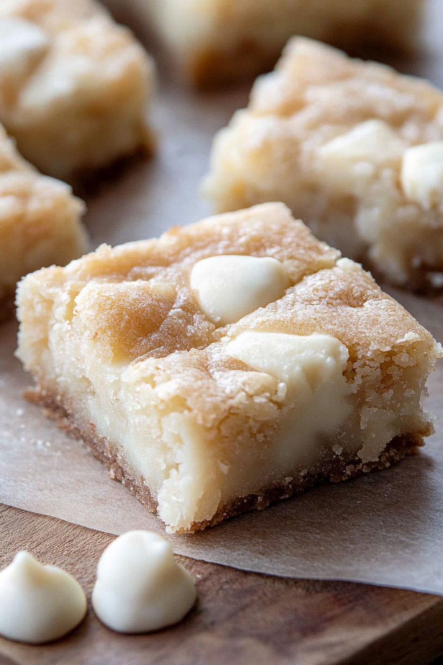 Gooey White Chocolate Brownies