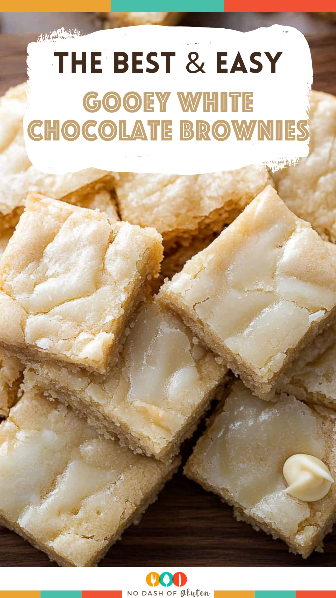 Gooey White Chocolate Brownies