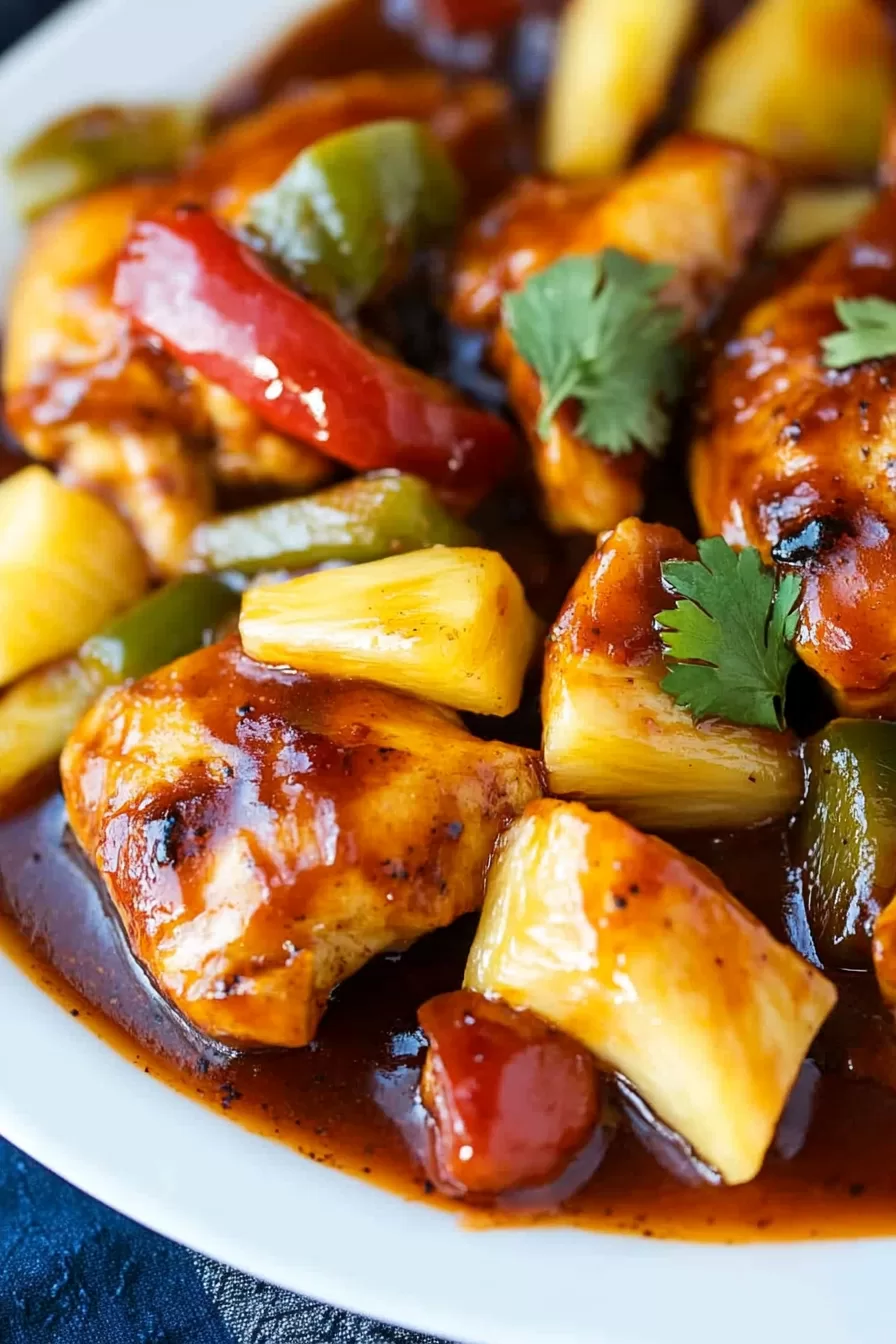 Grilled Barbecue Pineapple Chicken