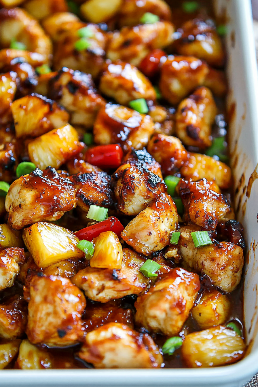 Grilled Barbecue Pineapple Chicken