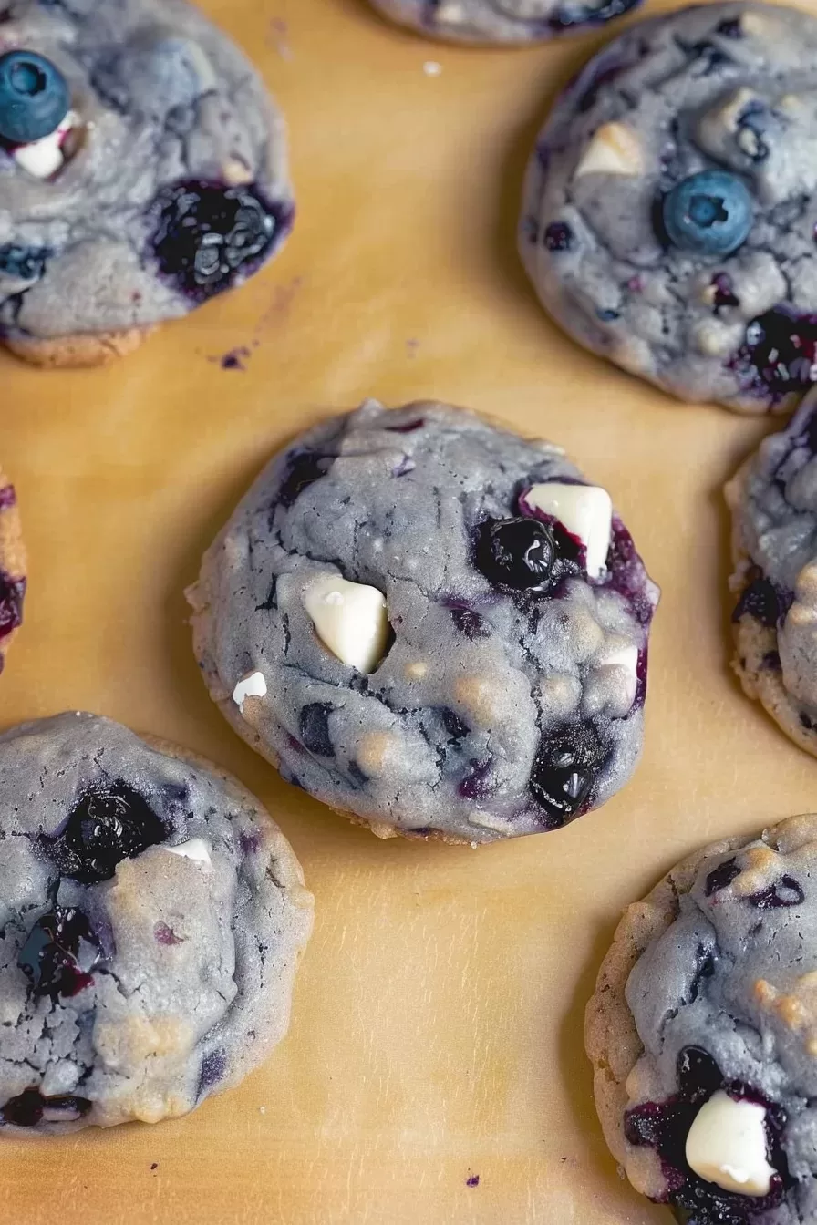 Healthy Frozen Blueberry Cookies