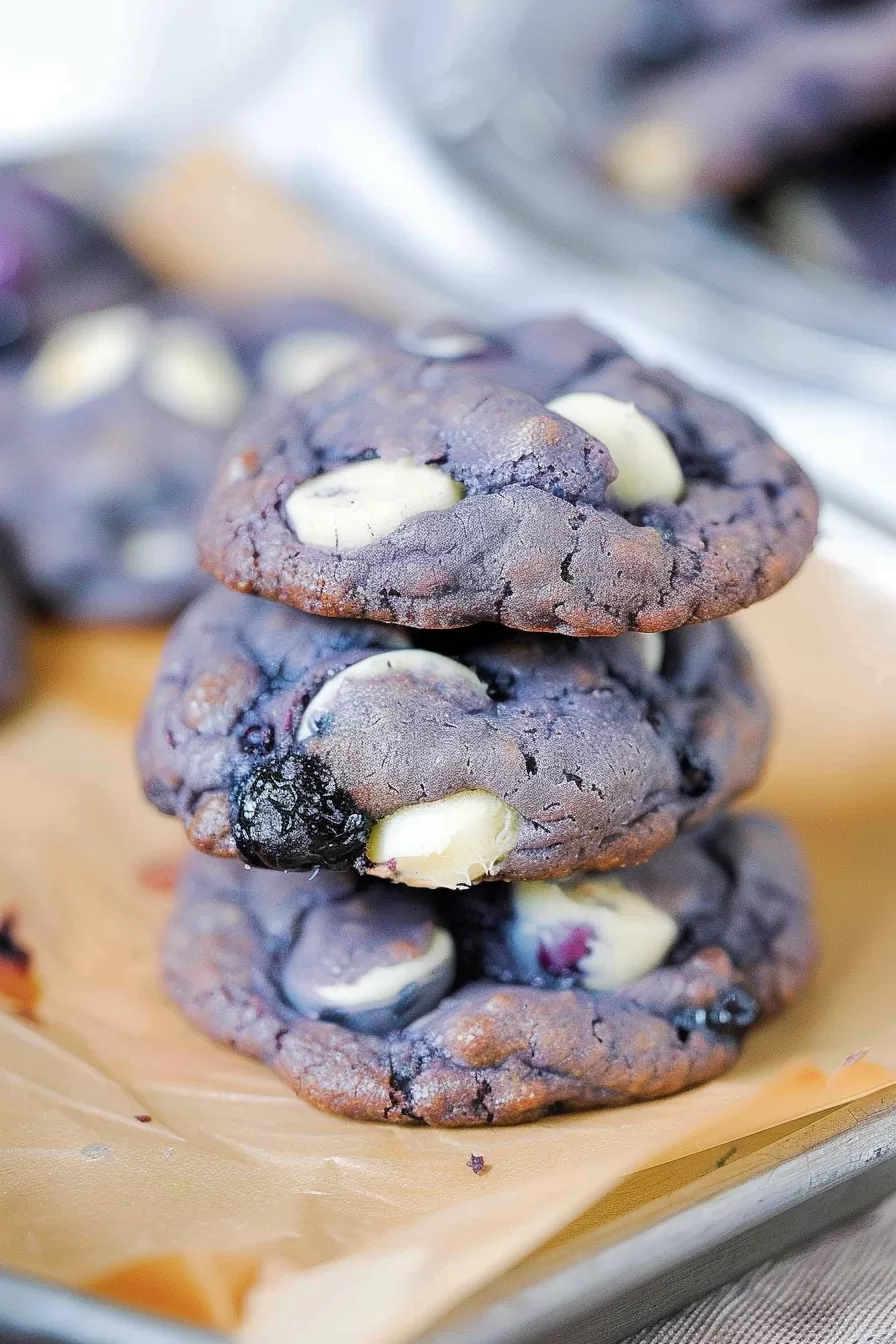 Healthy Frozen Blueberry Cookies