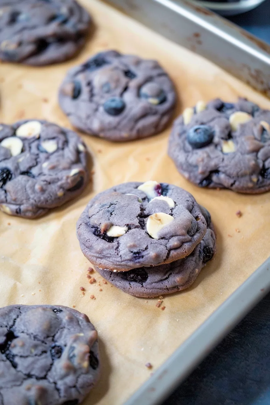 Healthy Frozen Blueberry Cookies