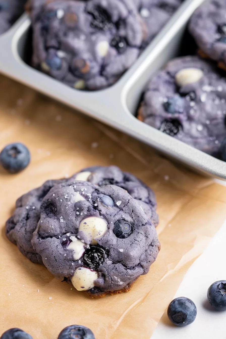 Healthy Frozen Blueberry Cookies