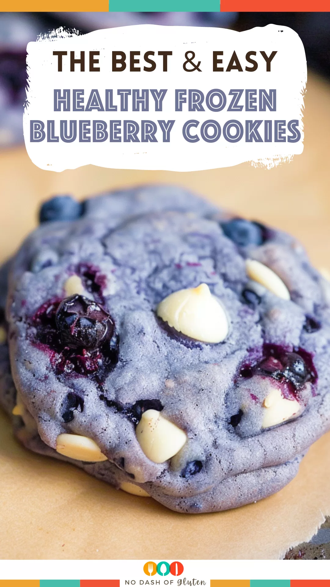 Healthy Frozen Blueberry Cookies