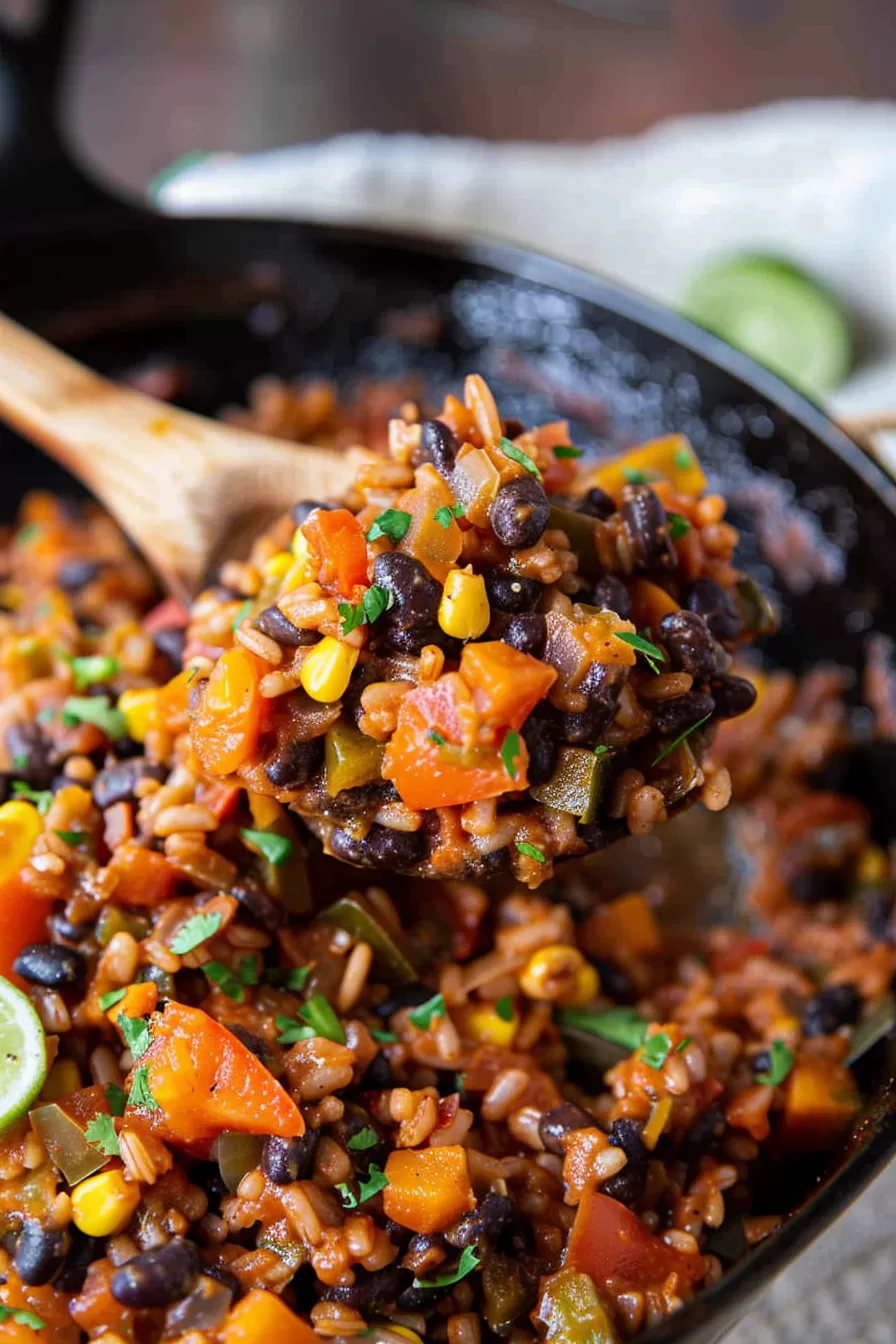 Hearty Black Bean Skillet with Southwest Flavors