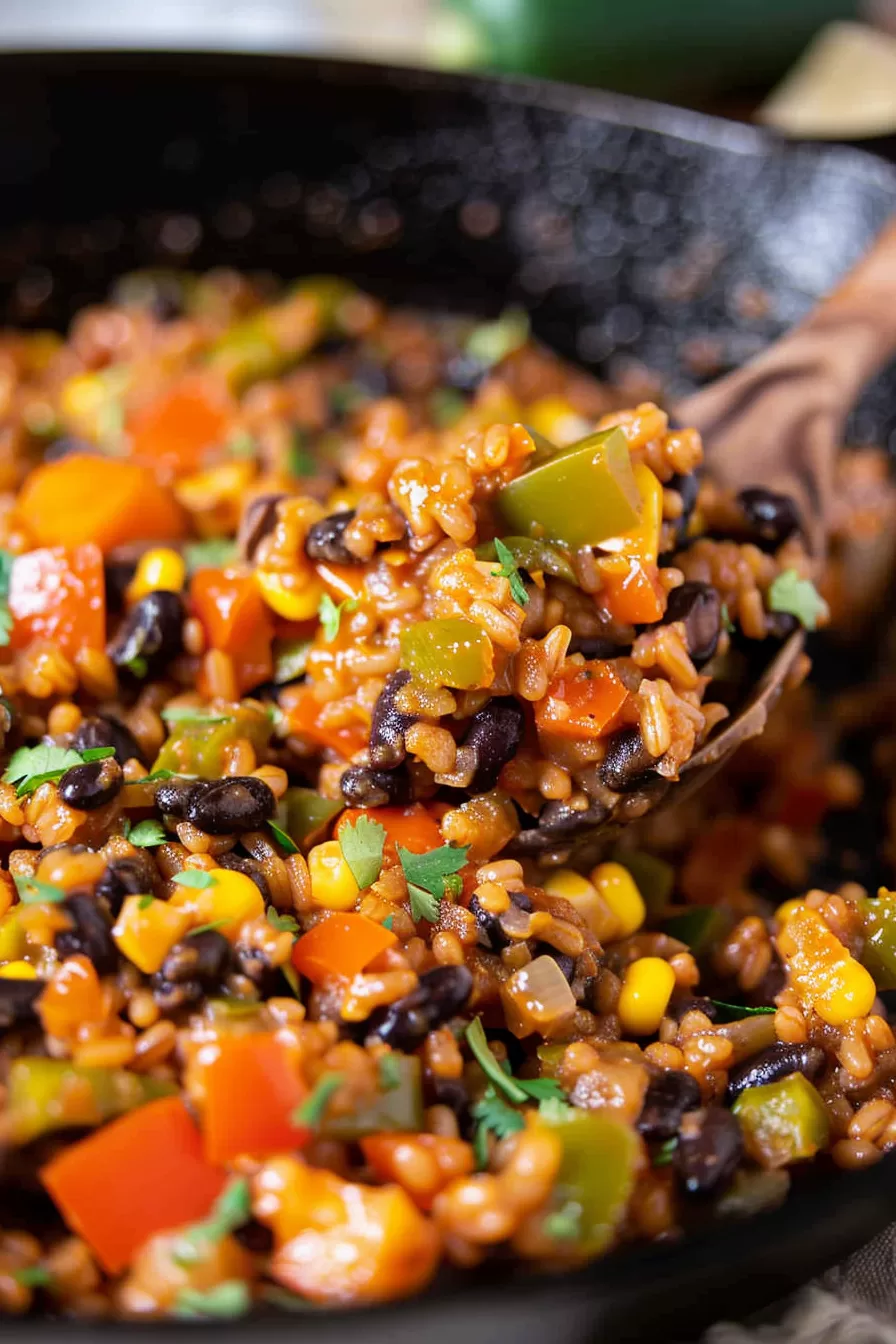 Hearty Black Bean Skillet with Southwest Flavors