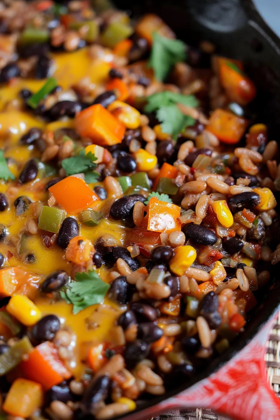 Hearty Black Bean Skillet with Southwest Flavors