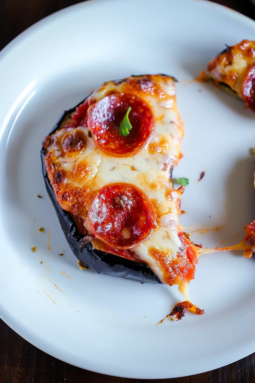 Low-Carb Eggplant Pizzas