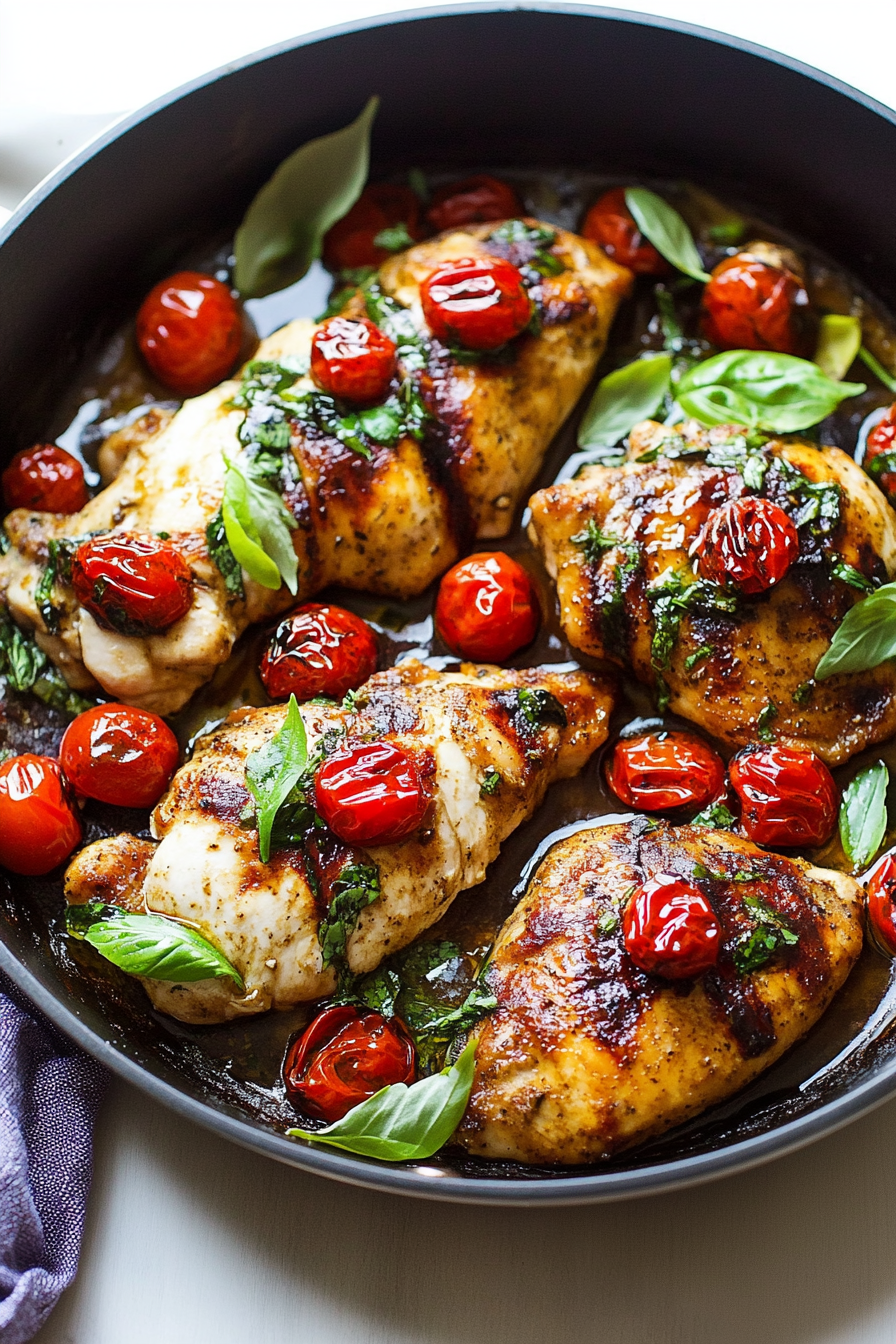 One Pan Balsamic Chicken Recipe