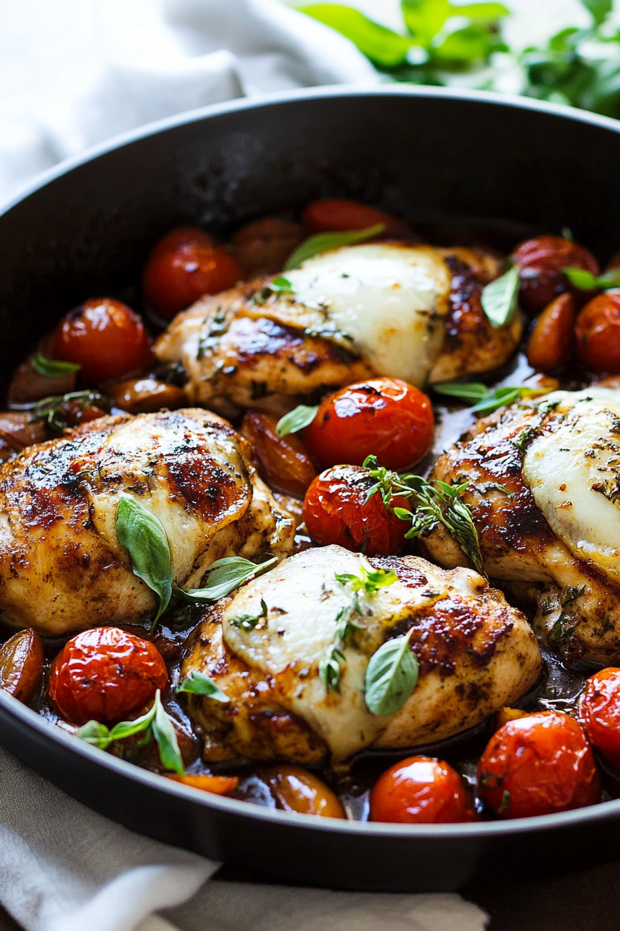 One Pan Balsamic Chicken Recipe