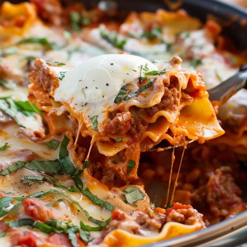 One-Pan Skillet Lasagna