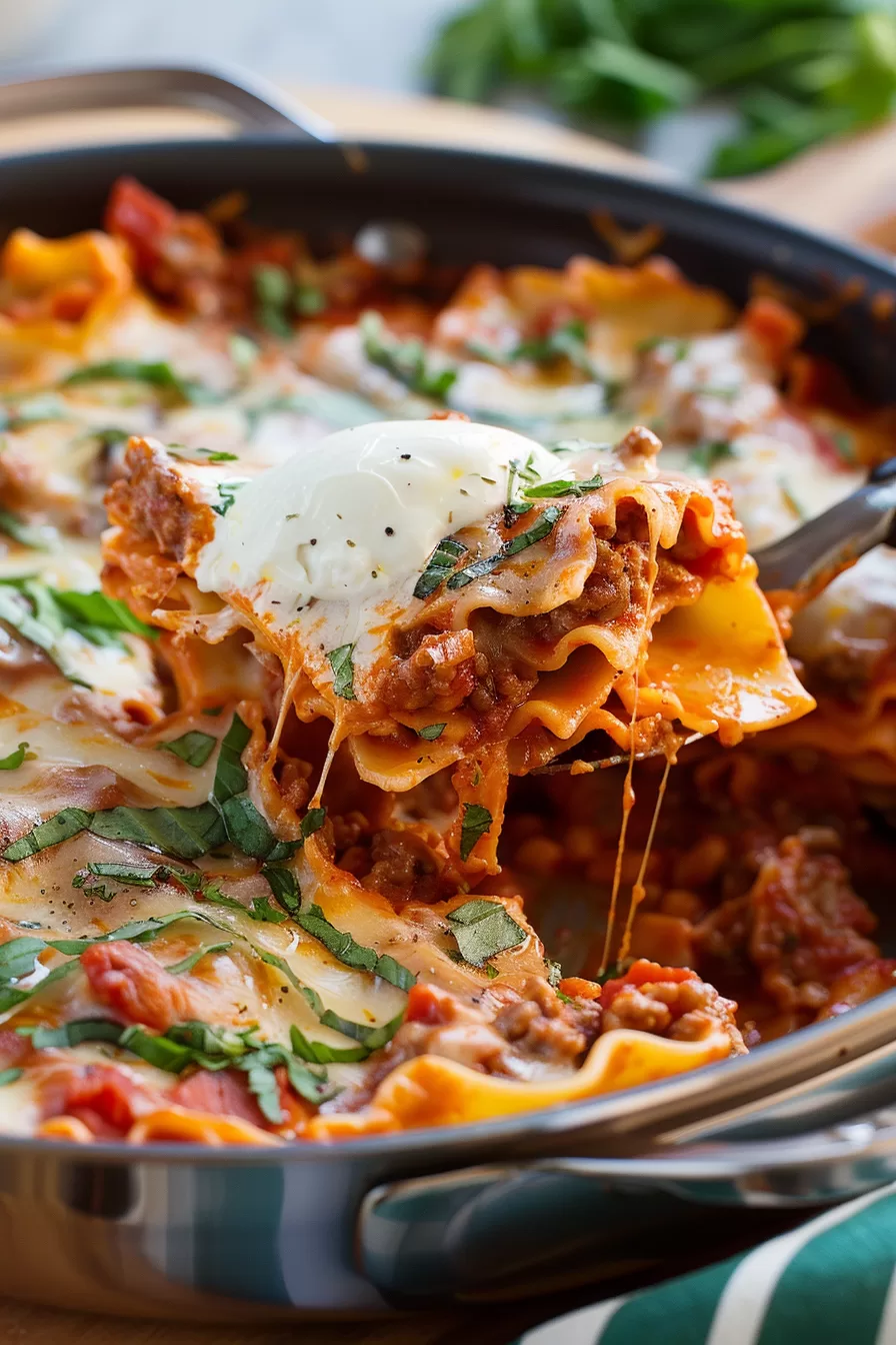 One-Pan Skillet Lasagna