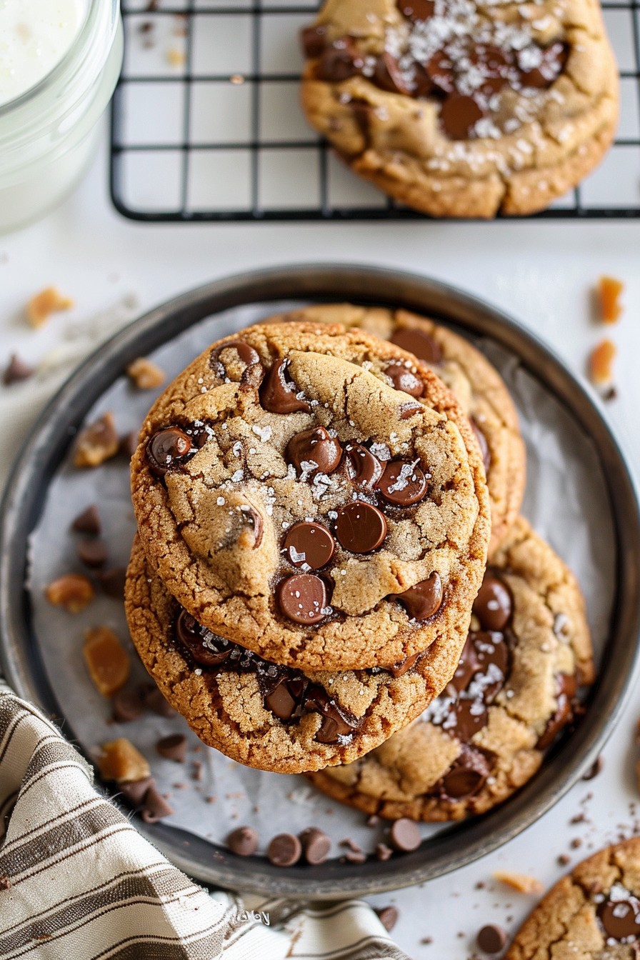 Rich Browned Butter Toffee Cookies