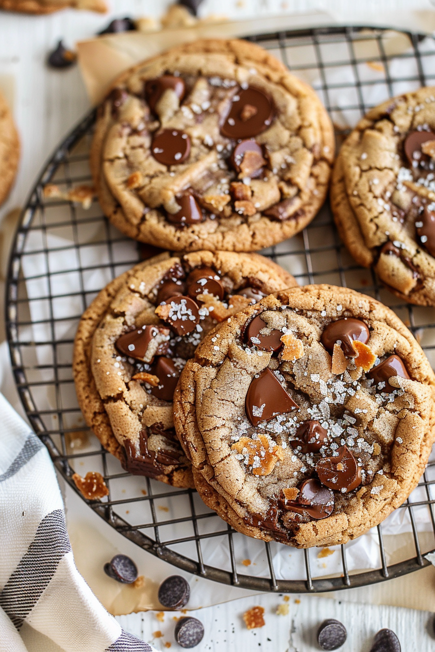 Rich Browned Butter Toffee Cookies