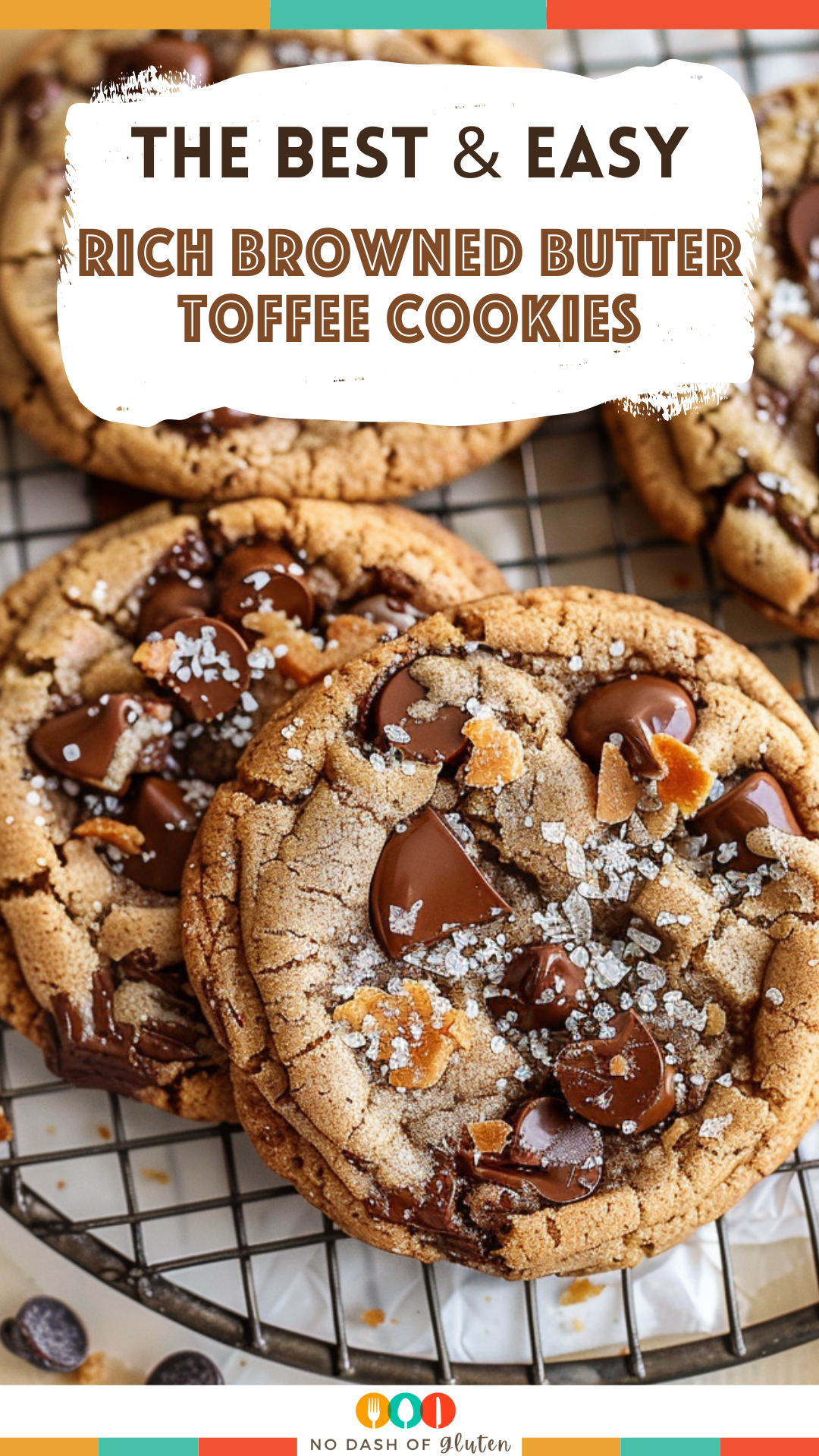 Rich Browned Butter Toffee Cookies