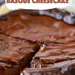 Rich Chocolate Basque Cheesecake