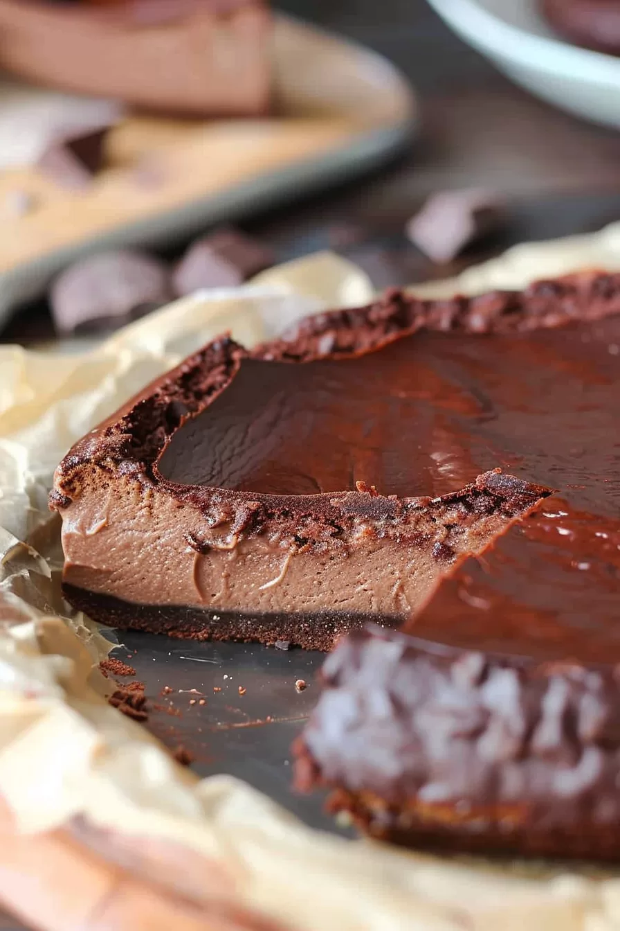 Rich Chocolate Basque Cheesecake