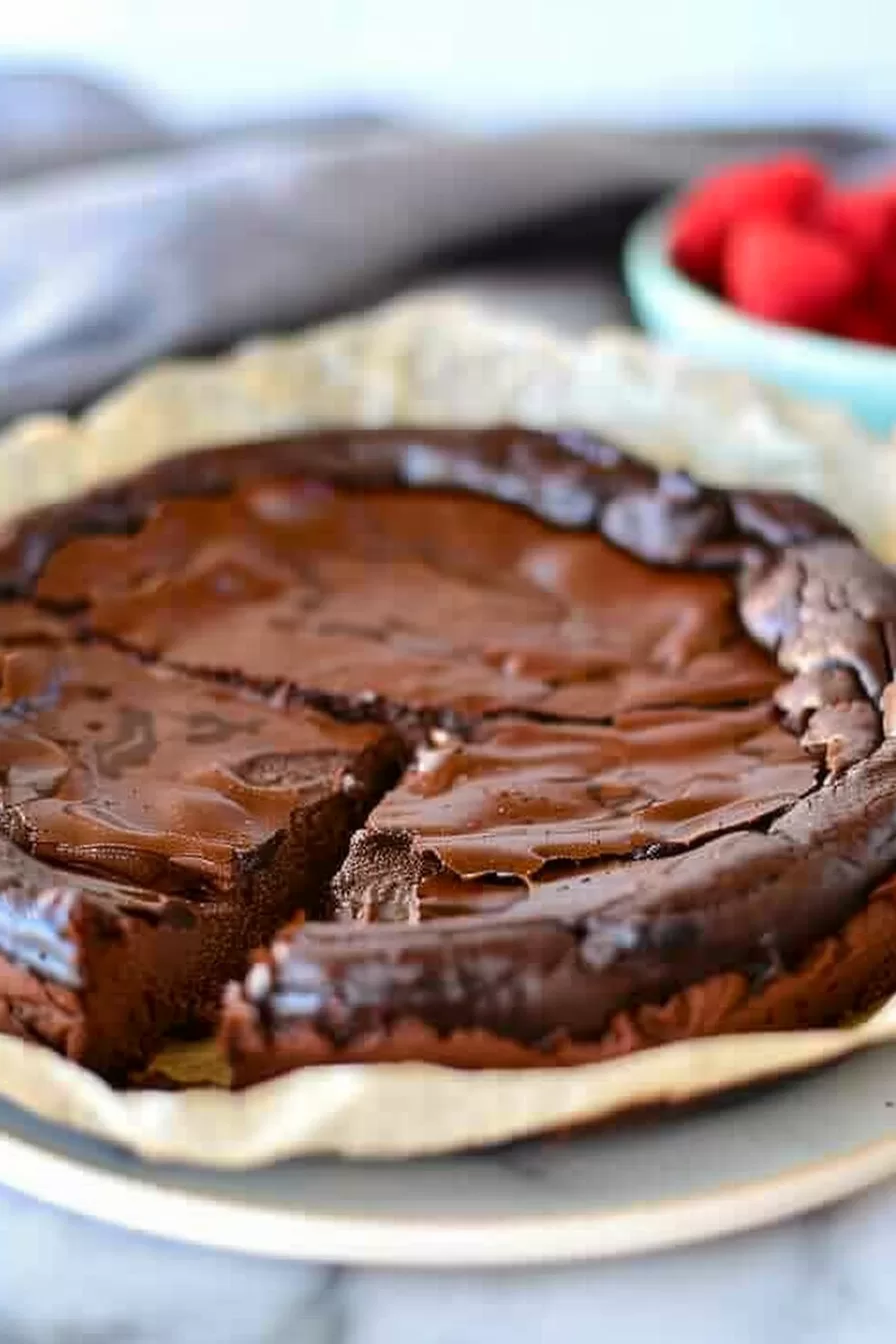 Rich Chocolate Basque Cheesecake